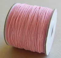 Vosková šňůra 1mm, 100 yard (91,4m), sv.růžová, balení 1 ks